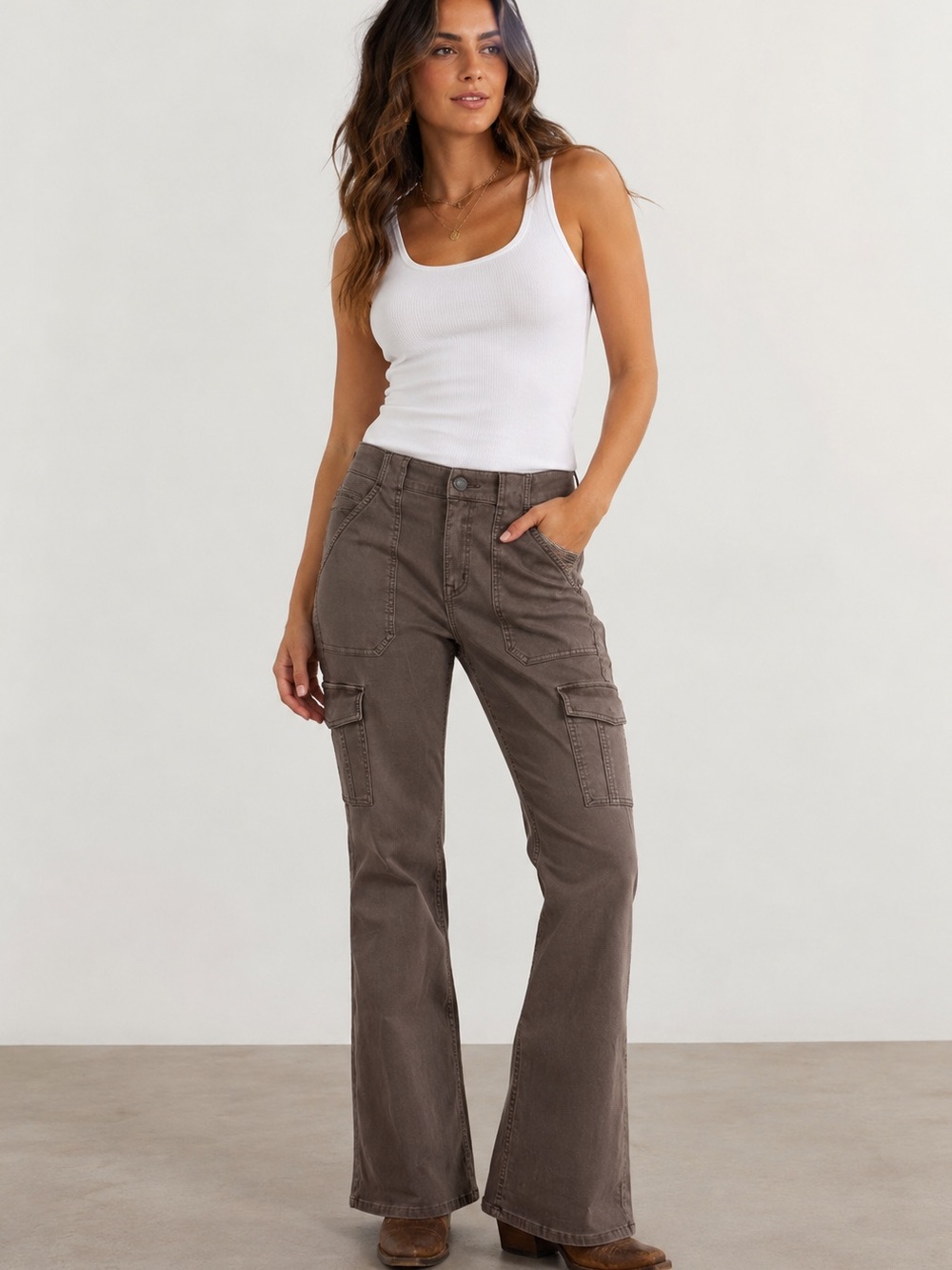Sanctuary Sculpted Hayden Bootcut Cargo Pants